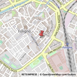 Mappa Via Giuseppe Piermarini, 17, 06034 Foligno, Perugia (Umbria)