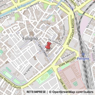Mappa Corso Camillo Benso Conte di Cavour, 83, 06034 Foligno, Perugia (Umbria)