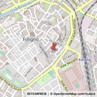 Mappa Via Giuseppe Piermarini, 26, 06034 Foligno, Perugia (Umbria)