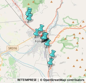 Mappa Via Flavio Ottaviani, 06034 Foligno PG, Italia (2.27)