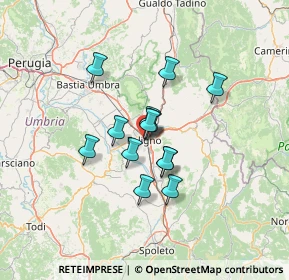 Mappa Via della Misericordia, 06034 Foligno PG, Italia (9.73154)