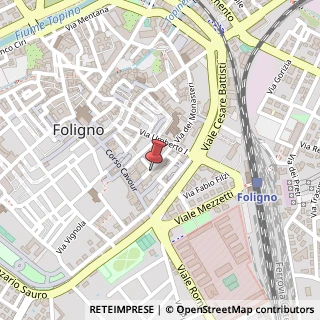 Mappa Via Giuseppe Piermarini, 30, 06034 Foligno, Perugia (Umbria)