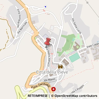 Mappa Via Pietro Vannucci, 25, 06062 Città della Pieve, Perugia (Umbria)