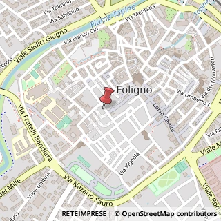 Mappa Via Aurelio Saffi, 33, 06034 Foligno, Perugia (Umbria)