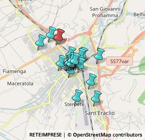 Mappa Via dei Franceschi, 06034 Foligno PG, Italia (0.9705)