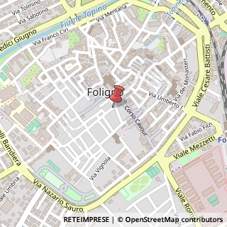 Mappa Via Giuseppe Mazzini, 17, 06034 Foligno, Perugia (Umbria)