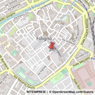 Mappa Via Antonio Rutili, 24, 06034 Foligno, Perugia (Umbria)
