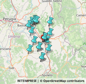 Mappa Via Brunetti, 06034 Foligno PG, Italia (9.901)