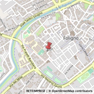Mappa Via Federico Frezzi, 2, 06034 Foligno, Perugia (Umbria)