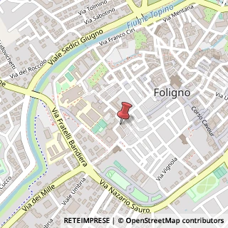 Mappa Via Ospizio degli Angeli, 1, 06034 Foligno, Perugia (Umbria)