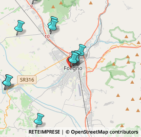 Mappa Via Brunetti, 06034 Foligno PG, Italia (4.61545)