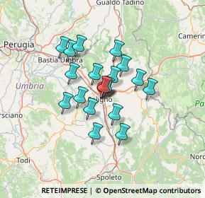 Mappa Via dei Preti, 06034 Foligno PG, Italia (9.91053)