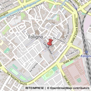 Mappa Corso Camillo Benso Conte di Cavour, 47, 06034 Foligno, Perugia (Umbria)