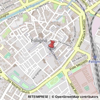 Mappa Corso Camillo Benso Conte di Cavour, 32, 06034 Foligno, Perugia (Umbria)