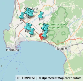 Mappa Località Mortelliccio, 57025 Piombino LI, Italia (6.9925)