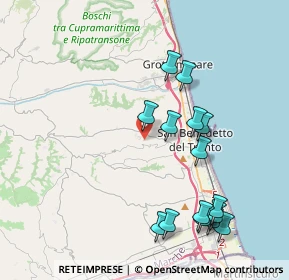 Mappa Via Guglielmo Marconi, 63075 Acquaviva Picena AP, Italia (4.44333)