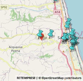 Mappa Via Guglielmo Marconi, 63075 Acquaviva Picena AP, Italia (2.48375)