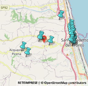 Mappa Via Guglielmo Marconi, 63075 Acquaviva Picena AP, Italia (2.181)