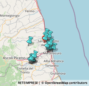 Mappa Via Guglielmo Marconi, 63075 Acquaviva Picena AP, Italia (11.27667)