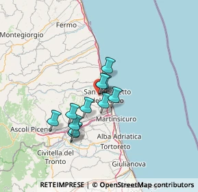 Mappa Via Guglielmo Marconi, 63075 Acquaviva Picena AP, Italia (10.23091)