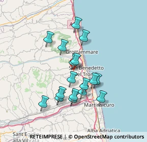 Mappa Via Guglielmo Marconi, 63075 Acquaviva Picena AP, Italia (6.32176)