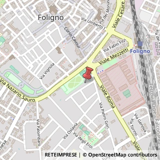 Mappa Via Francesco Fazi, 2, 06034 Foligno, Perugia (Umbria)