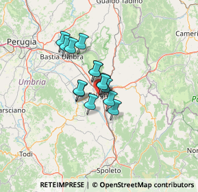 Mappa Passaggio Canapè, 06034 Foligno PG, Italia (8.30571)