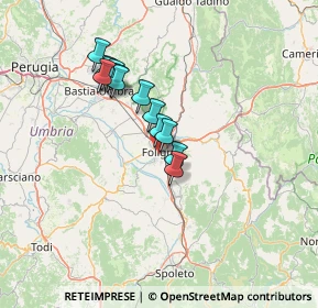 Mappa Passaggio Canapè, 06034 Foligno PG, Italia (11.25231)