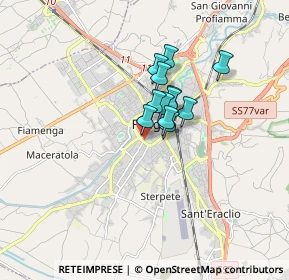 Mappa Passaggio Canapè, 06034 Foligno PG, Italia (1.03917)