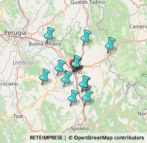 Mappa Via Ospedale, 06034 Foligno PG, Italia (9.85231)