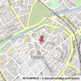 Mappa Via della Quintana, 8, 06034 Foligno, Perugia (Umbria)