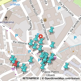 Mappa Via Ospedale, 06034 Foligno PG, Italia (0.07143)