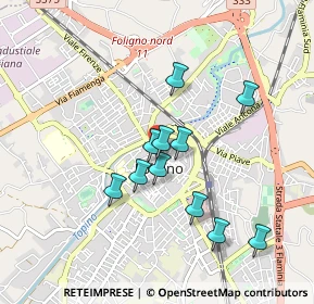 Mappa Via XX Settembre, 06034 Foligno PG, Italia (0.80364)