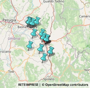 Mappa Via Venti Settembre, 06034 Foligno PG, Italia (9.75842)