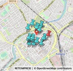 Mappa Via Venti Settembre, 06034 Foligno PG, Italia (0.2475)