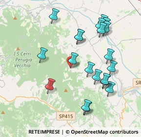 Mappa Via delle Pianate - S. Sisto, 06031 Bevagna PG, Italia (4.2115)