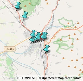 Mappa Via Piave, 06034 Foligno PG, Italia (2.79)