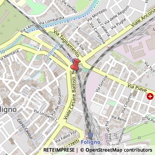 Mappa Viale Cesare Battisti, 83, 06034 Foligno, Perugia (Umbria)