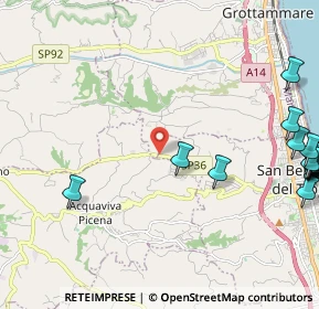 Mappa SP 36 Lungalbula, 63075 San Benedetto del Tronto AP (3.4495)