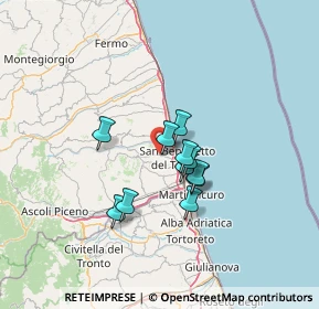 Mappa SP 36 Lungalbula, 63075 San Benedetto del Tronto AP (9.66455)