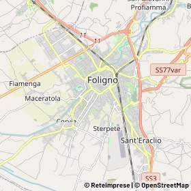 Mappa Foligno