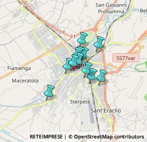 Mappa Via Santa Caterina, 06034 Foligno PG, Italia (0.90667)