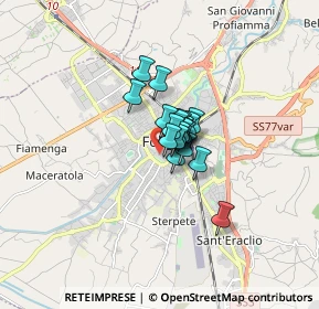 Mappa Via Santa Caterina, 06034 Foligno PG, Italia (0.7295)