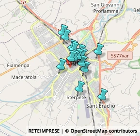 Mappa Via Santa Caterina, 06034 Foligno PG, Italia (0.98067)