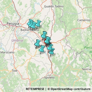 Mappa Le Scale di Porta Romana, 06034 Foligno PG, Italia (8.445)