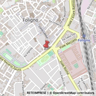 Mappa Viale Luigi Chiavellati, 5, 06034 Foligno, Perugia (Umbria)
