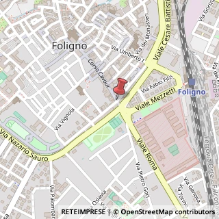 Mappa Via Guglielmo Oberdan, 27, 06034 Foligno, Perugia (Umbria)