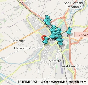 Mappa Via Monte Cucco, 06034 Foligno PG, Italia (1.16154)