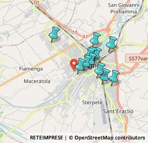 Mappa Via Monte Cucco, 06034 Foligno PG, Italia (1.28333)