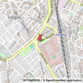 Mappa Viale Mezzetti, 23, 06034 Foligno, Perugia (Umbria)
